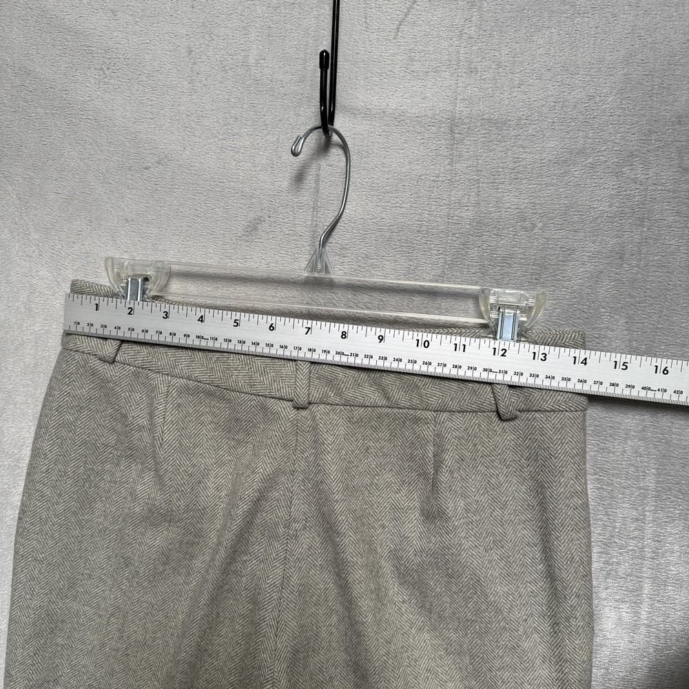 Lauren Ralph Lauren Pants Womens Petite 2P Gray Tweed Herringbone Lined Workwear - Picture 3 of 7